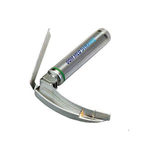 Kit de Laringoscopio Manual LED Premium Dom Med Dynamics para Adultos, Set Dental ORL de Acero Inoxidable con 4 Hojas Intercambiables y Soporte - Product Image 1