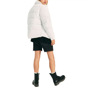 Chaqueta acolchada para mujer, gruesa, cálida, con cremallera, nuevo diseño, con capucha, chaquetas acolchadas para mujer con talla y logotipo personalizados - Product Image 4