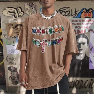 Camiseta Oversize para Hombre, de Algodón, Manga Corta, Hombros Caídos, Ajuste Holgado, Estilo Urbano - Product Image 4