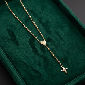 Colliers Chapelets Religieux Catholiques Sharosky San Judastadeo, Chapelet de la Vierge de Guadalupe, Chaînes en Or, Chaînes de Mode Dorées - Product Image 1