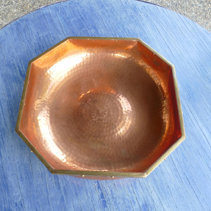 Tazón de cobre de alta calidad y diseño moderno para servir comida, vajilla, decoración de mesa, regalo de Navidad, procedente de la India, a bajo precio. - Product Image 4