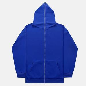 Sweat-shirt à capuche zippé pour homme personnalisé, streetwear premium en coton, fabricant OEM ODM, fournisseur de vêtements en marque privée, vente en gros - Product Image 4