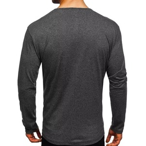 T-shirts à manches longues personnalisés pour hommes, séchage rapide, respirants, performance estivale, blancs, légers, OEM, vente en gros, direct usine - Product Image 3