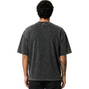 Camiseta para hombre con lavado ácido, la más vendida, al por mayor de fábrica, personalizada, gruesa, lisa, de alta calidad - Product Image 5