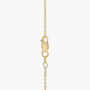 East West Emerald Cut Bezel Lab-Grown Diamond Pendant In White Gold - Product Image 5
