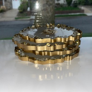 Lightweight Resin Coasters Colors for Casual Dining for Flat Restaurants & Hotels Dinner Servings by HWC - Product Image 2