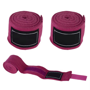 Bandages de boxe en coton et polyester avec logo personnalisé, bandages élastiques pour le kickboxing, équipement de protection sportive, bandages pour les mains - Product Image 5