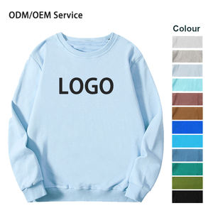 Sudadera con Forro y Bordado de Logotipo Personalizado, Sudadera Unisex con Cuello Redondo, Top de Felpa, Múltiples Colores, Tela de Algodón y Poliéster, Venta al Por Mayor - Product Image 1