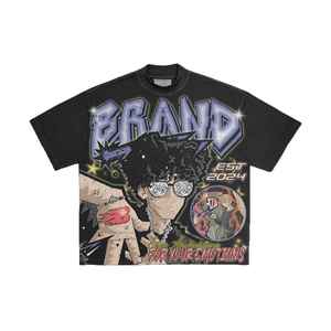 Meilleur fabricant – Ensemble 2 pièces short et t-shirt pour homme – Impression graphique personnalisée – T-shirt à manches courtes et short délavé à l'acide - Product Image 6