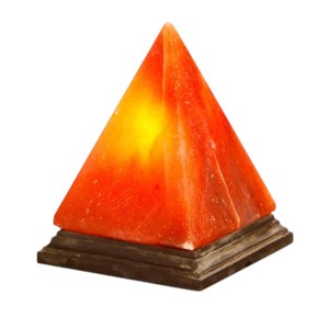 Lampes en sel de l'Himalaya de haute qualité, sculptées, écologiques, de forme géométrique pyramidale - Sian Enterprises - Product Image 3