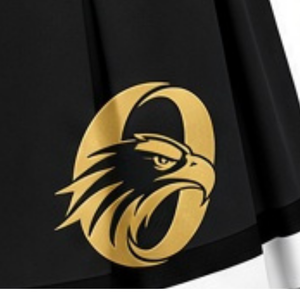 <b>Black</b> Gold Sublimated Cheer Panel <b>Skirt</b> <b>Pleated</b> Athletic Team Uniform Bottoms Performance Training Wear Competition Sports - Product Image 6