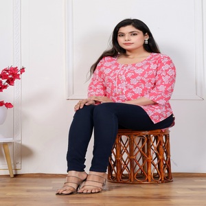 Women Rayon Printed <b>Kurti</b> Top , Ethnic Tunic with Casual Wear <b>Kurti</b> - Product Image 6