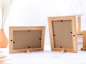Cadre photo en bois artisanal écologique de qualité supérieure, support décoratif pour photos, pour la maison, le bureau, la chambre, les mariages et les événements familiaux - Product Image 3