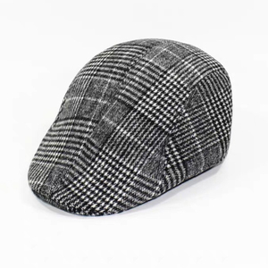 Gorra Newsboy con Logotipo Personalizado al por Mayor, Gorra Baker Boy de Lana Tweed de Marca Privada, Gorra Newsboy Bordada Personalizada Directa de Fábrica OEM al por Mayor - Product Image 3