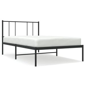 โครงเตียงเหล็กเคลือบผงสีดำทนทานแบบเตียงคู่ - Product Image 2