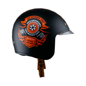 หมวกกันน็อค ROYAL HELMET M139 รุ่นใหม่ หมวกกันน็อคแบบเปิดหน้าสำหรับรถจักรยานยนต์ วัสดุ ABS ลายกราฟิก  แผ่นปิดหน้าป้องกันรอยขีดข่วน ภายในถอดออกได้ทั้งหมด ระบบถอดเร็ว - Product Image 4