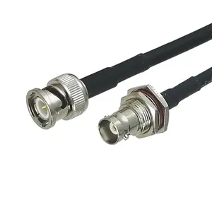 Cable coaxial RF BNC macho a BNC hembra mamparo RG174 adaptador RF cable digital cable de extensión de antena