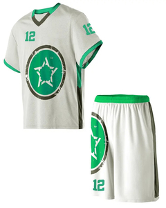 ชุดลาครอสแบบกำหนดเอง เสื้อผ้ากีฬาทีม เสื้อเจอร์ซีย์และกางเกงขาสั้นแบบกลับด้านได้ สำหรับฤดูร้อน ดีไซน์ด้านหน้าและด้านหลัง OEM ODM - Product Image 5