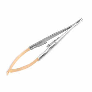 Castroviejo Manual Titanium Stainless Steel and Metal Needle <b>Holder</b> Forceps Instrument Set By Dentavex - Product Image 3