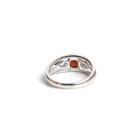Bague en grenat taille coussin, argent sterling 925 plaqué or 14 carats, vintage, pour fiançailles, mariage, anniversaire, cadeau pour homme