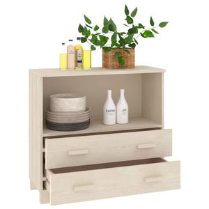 Buffet en pin massif brun mi-miel - Product Image 4