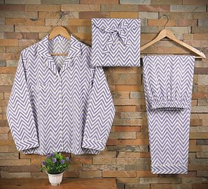 Conjunto de Pijama Térmico 100% Algodón, Estampado a Mano, Ultra Suave, para Mujer, Transpirable, para Todas las Temporadas - Product Image 3