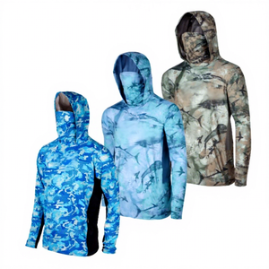 Impression intégrale personnalisée OEM, protection UV UPF50+, respirant, écologique, 100% polyester, vêtements de sport pour hommes et femmes, sublimé - Product Image 5
