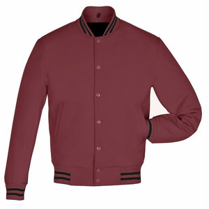 Vestes de baseball en laine unie de qualité supérieure, logo en satin, à capuche, épaisses, imperméables, unisexes, pour l'hiver - Product Image 5