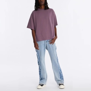 Camiseta de Alta Calidad de 280 GSM, Camiseta Moderna con Logotipo Personalizado, Hombros Caídos, Corte Cuadrado, Impresión Personalizada, Camisetas para Hombre - Product Image 5