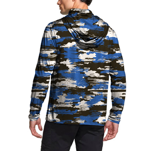 Camisa de Pesca con Capucha y Manga Larga para Hombre, Camuflaje, Protección Solar UPF 50, Ropa de Exterior Anti-UV, Impresión por Sublimación, Poliéster - Product Image 2
