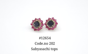 Boucles d'oreilles ovales 12654Ruby avec pierres en zircone cubique taille baguette, plaquées Mehandi, halo vert et transparent, pour femmes, mariage, fête - Product Image 4