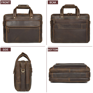 Bolso para Portátil de Cuero de Alta Calidad Marca Saqi, Último Diseño Multifuncional para Uso en Exteriores, Logotipo Personalizado, Venta al Por Mayor - Product Image 3