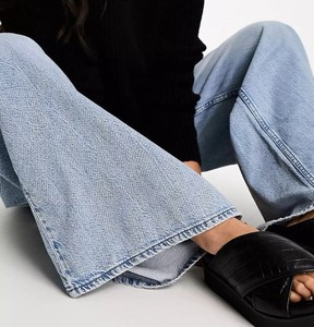 Prix de gros Jeans en denim coupe droite pour femme, couleurs personnalisables, respirant, écologique, personnalisé, style japonais, taille mi-haute, nouveau modèle - Product Image 4