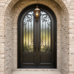 Porte de sécurité en acier forgé sur mesure avec un design élégant, une construction robuste, une finition durable pour l'entrée principale d'une maison de luxe - Product Image 4