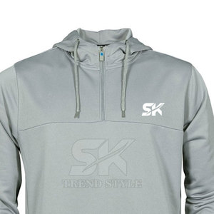2026 Sweat à capuche uni pour homme à demi-zip, sur mesure, chaud et abordable pour l'hiver - Product Image 3