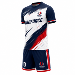 ชุดเสื้อฟุตบอลแบบซับลิเมชั่นสั่งทำพิเศษ ปี 2026 สำหรับผู้ชาย แขนสั้น ระบายเหงื่อได้ดี ผลิตจากโพลีเอสเตอร์ 100% ทรงปกติ คอวี เหมาะสำหรับฤดูร้อน - Product Image 4