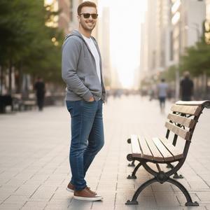 Hot-selling Custom No Drawstring Zipper Hoodies Blank Plain Oversized <b>Fleece</b> High Quality <b>Men's</b> OEM Service 100% Polyester - Product Image 4