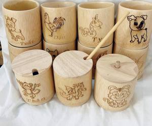 Vente en gros de tasses à boire en bambou écologiques Tasses à thé et soucoupes durables Carton emballé pour la rentrée des classes - Product Image 5