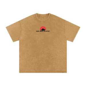 Camiseta con Efecto Deslavado, Estilo Urbano Informal, Top de Algodón Cómodo y Ligero, Moda Urbana para Uso Diario, para Hombre y Mujer - Product Image 4
