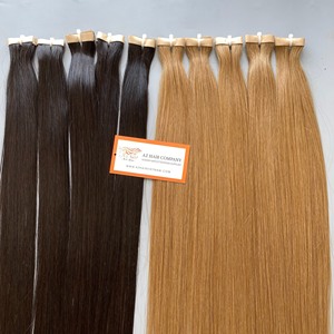 ผมมนุษย์บริสุทธิ์เกรด12A ผมสำหรับต่อแบบใช้เทป40ชิ้นผมแต่งสีได้ - Product Image 5