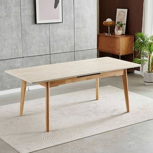 Vente en gros de tables design modernes en bois blanc <span class=keywords><strong>meubles</strong></span> de salon avec table à manger multifonctionnelle - Product Image 1