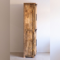 Armoire Vandana Nova Nimbus avec 2 portes coulissantes en bois de manguier Uain