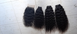 Seven Hills Indian Remy Virgin Human Hair Pre-Bonded <b>Body</b> <b>Wave</b> Hair Weaving Machine Double Weft Thick 4 Oz's Natural Color - Product Image 1