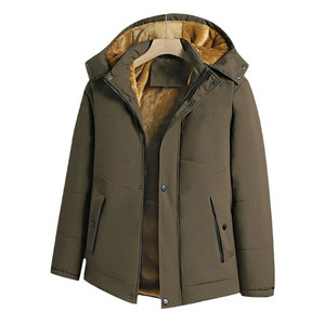 Custom Men’s Winter Parka Puffer Jacket Wholesale Outdoor Warm Utility <b>Bubble</b> <b>Coat</b> Casual Style Woven Fleece Hoodie Durable - Product Image 1
