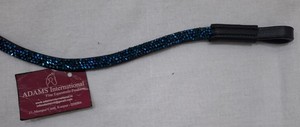 Frontal de cheval en cuir véritable de qualité supérieure avec strass en cristal, frontal d'équitation en cuir véritable - Product Image 3