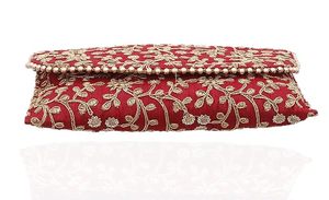 Pochette décorative brodée ethnique avec motifs artisanaux colorés et un attrait de mode moderne, broderie de mariage faite à la main - Product Image 4