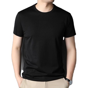 Wholesale 100% Cotton 240gsm Men's T-Shirt Custom Logo Plain Casual <b>Blank</b> T-Shirt Knitted Fabric 240 Grams <b>Weight</b> - Product Image 4