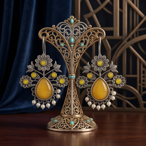 Lustre en forme de larme jaune DIVYORO - Product Image 2