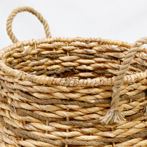 Paniers de rangement Artex Dong Thap en jacinthe d'eau tressés à la main, écologiques, du Vietnam, pour la cuisine et le salon - Product Image 3