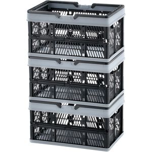 Set di 3 Cesti Pieghevoli in Plastica da 16L con Manico per Spesa, Frutta, Verdura e Uso Domestico - Product Image 6